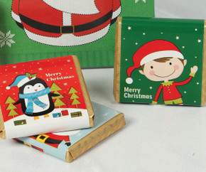 Cool Santa Jumper Box with 4 Milk Chocolate Squares Cool Santa Jumper Box with 4 Milk Chocolate Squares