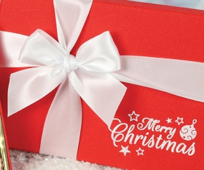 1060 Red Merry Christmas 24 Chocolate Gift Box with Merry Christmas Print 1060 Red Merry Christmas 24 Chocolate Gift Box with Merry Christmas Print
