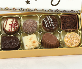 Gold Foil Thank You Chocolate Gift Box with Luxury Belgian Chocolates Gold Foil Thank You Chocolate Gift Box with Luxury Belgian Chocolates