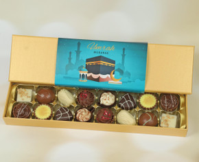 8 Luxury Belgian Chocolates to celebrate Umrah With The Kaaba Themed wrapper