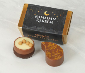 Ramadan Kareem 2 Chocolate Box with Moon & Star Wrapper - 8738