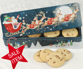 1638 Large Elf Biscuit Tube with Chocolate Chip and Orange Biscuits