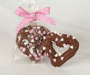 Cute Milk Chocolate Hearts packed Back to Back