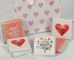 6153 Heart Carton with 6 Mothers Day Chocolate Squares.