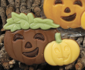 Solid Chocolate Pumpkin Duo. 2 Milk Chocolate Pumpkins