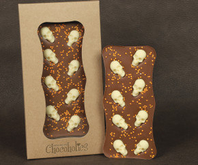 6354 Spooky Skull Chocolate Bar. 6354 Spooky Skull Chocolate Bar.