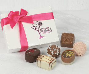 7188 Cocktail Collection with 6 Cocktail Flavoured Chocolates & Pink Ribbon 7188 Cocktail Collection with 6 Cocktail Flavoured Chocolates & Pink Ribbon