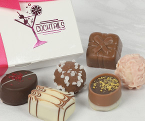 Cocktail Collection with 6 Cocktail Flavoured Chocolates Cocktail Collection with 6 Cocktail Flavoured Chocolates