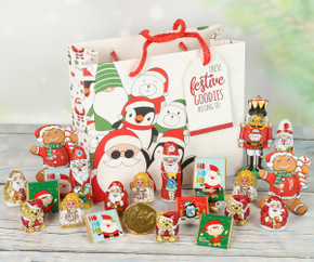 1832 Christmas Goody Bag containing 24 Christmas chocolates - Perfect for Advent