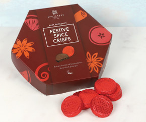 6845 Festive Spice Dark Chocolate Crisps - A lovely Stocking Filler 6845 Festive Spice Dark Chocolate Crisps - A lovely Stocking Filler