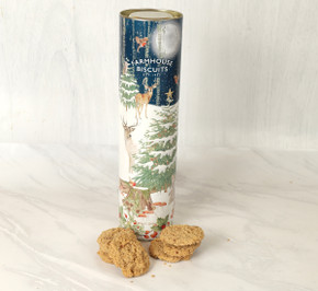 Festive Biscuit gift with piced oats