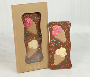 4899 Milk Chocolate Bar Topped with White Chocolate Ice Creams & Sprinkles