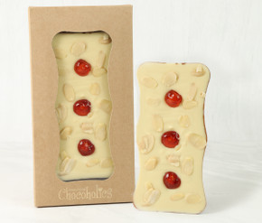 2140 Bakewell Tart Milk & White Chocolate Slab - Made in Berkshire