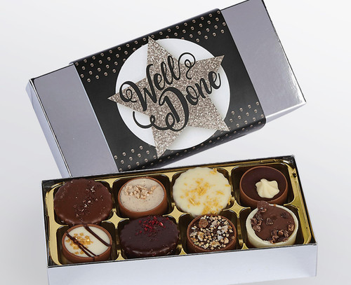 Well Done 8 Luxury Chocolate Box for great achievement
