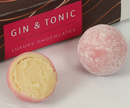 1113 Pink Gin and Tonic Chocolate Truffles 6 Pack SV