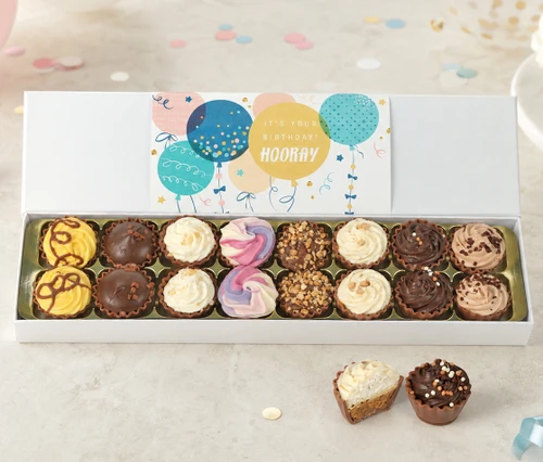 Cupcake Chocolates with Happy Birthday Wrapper