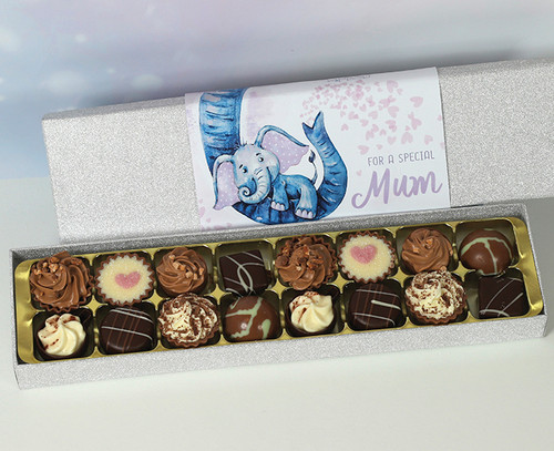 16 Luxury Chocolates with Elephant Wrapper For a Special Mum