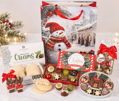 7113 Chocolate Gift Bag filled with festive Gifts, Treats and Delights