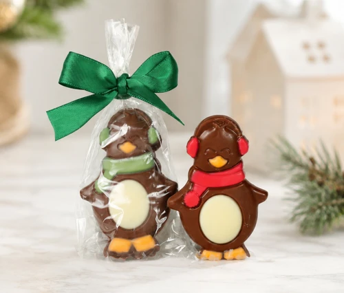 7963 Chocolate Penguin Duo - 2 Milk Chocolate Penguin characters