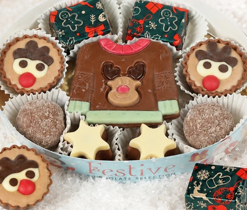 Christmas Oval - Fun Festive Themed Chocolates