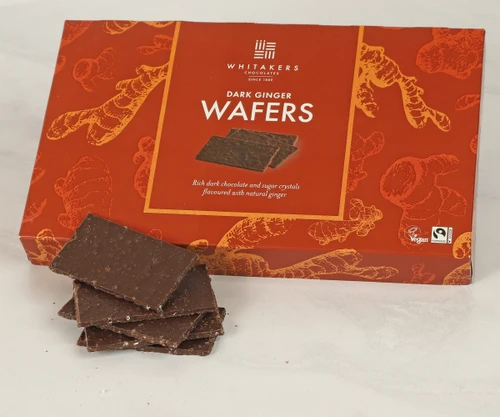Dark Ginger Wafers - Chocolate and Ginger Wafers