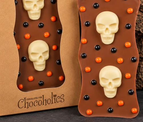 Spooky Skull Halloween Chocolate Bar
