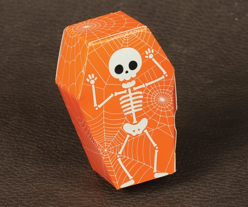 Halloween Coffin Filled with 4 Milk Chocolate Squares