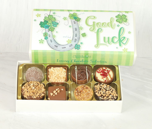 Good Luck Horse Shoe Chocolate Gift Box. Wish them with Chocolates