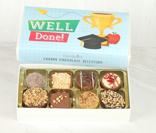 Well Done Chocolate Gift Box. Celebrate, with 8 or 16 luxury Chocolates