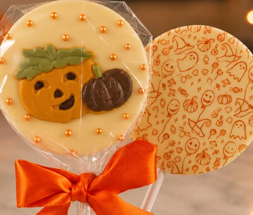 White Chocolate pumpkin Lolly