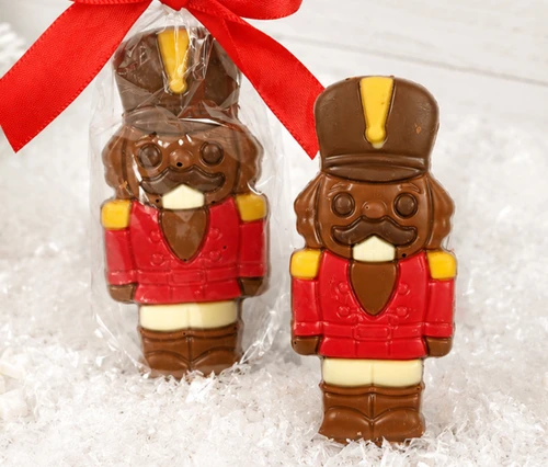 Nutcracker Duo - 2 Milk Chocolate Nutcrackers.