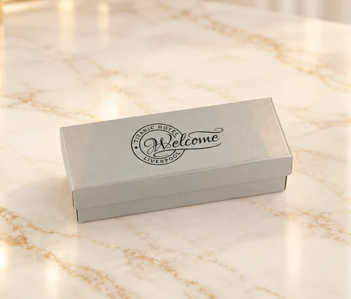 Corporate Gift Box with 4 Luxury Chocolates & Metallic Print
