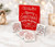 5581 Tall Merry Christmas Red Bauble Box with 4 Milk Orange Chocolates