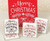 Merry Christmas Red Bauble Box with 4 Milk Orange Chocolates