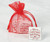 Red Sheer Bag with Festive Milk Chocolate Orange Squares