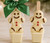 Gingerbread Man white Hot Chocolate Stirrer