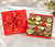 3958 Red Glitter Festive Chocolate Box with 16 Luxury Chocolates