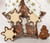 Snowflake and Christmas Tree Filled Chocolate Star