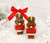 6225 Nutcracker Duo - 2 Milk Chocolate Christmas Nutcrackers.