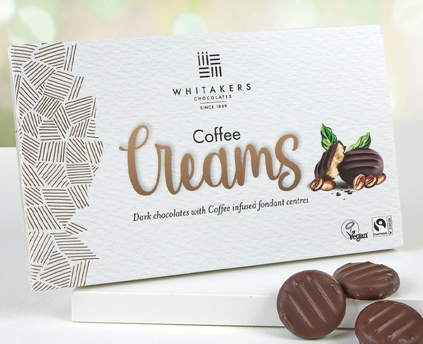8356 Whitakers Dark Chocolate Coffee Creams - Suitable for Vegans