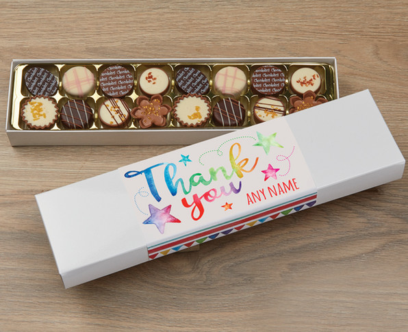 Luxury Belgian Chocolates Thank You design.