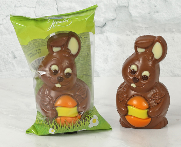 8360 Baby Bunny with Egg Milk Chocolate Figure