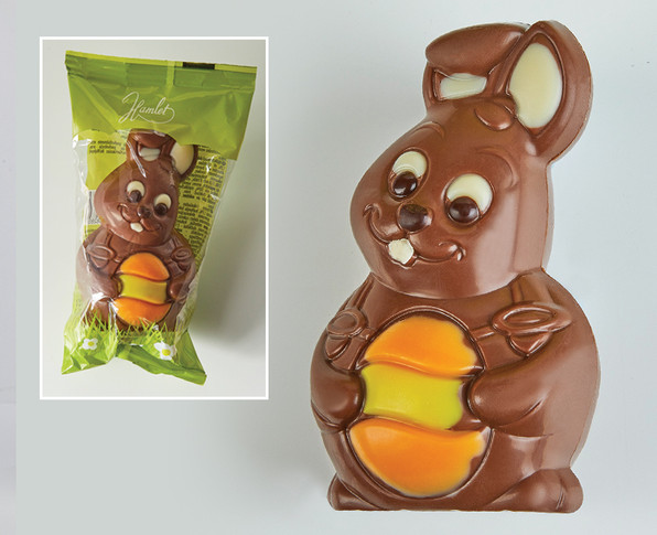 8360 Baby Bunny with Egg Milk Chocolate Figure 55g.
