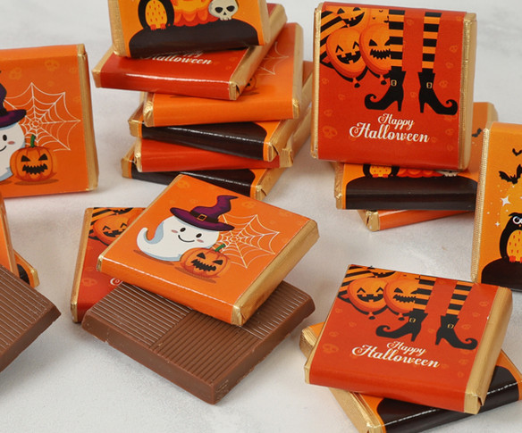 Halloween Milk Chocolate squares