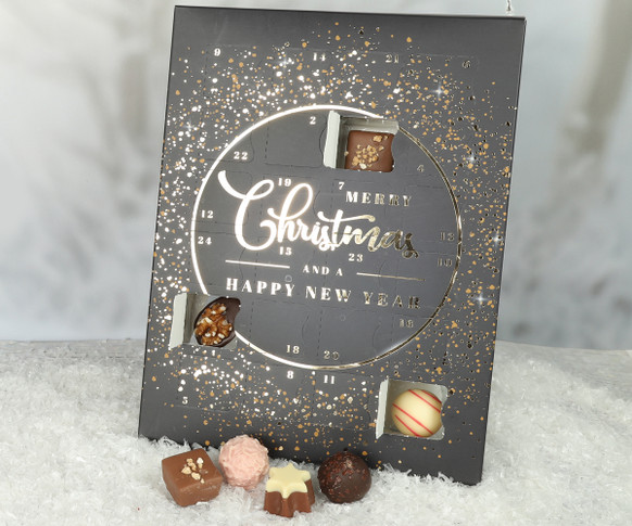 1003 Luxury Merry Christmas Chocolate Advent Calendar for Adults