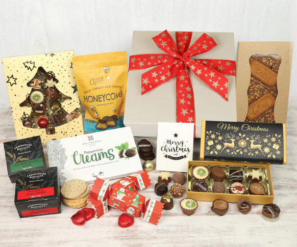 5893 Large Christmas Hamper filled with Chocolate Gifts and Treats