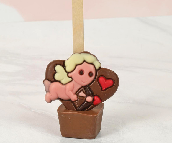 4110 Cute Cupid Hot Chocolate Stirrer - Perfect for your valentines