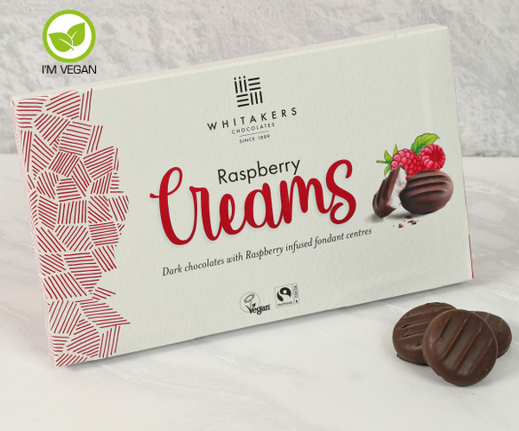 Raspberry Creams - Dark Chocolate Raspberry Creams by Whitakers