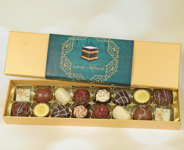 Umrah Chocolate Gift Box. Luxury Belgian Chocolates to celebrate Ummrah