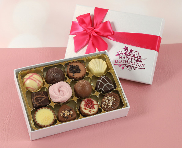 Mother's Day Luxury chocolate Box containing 12 chocolates